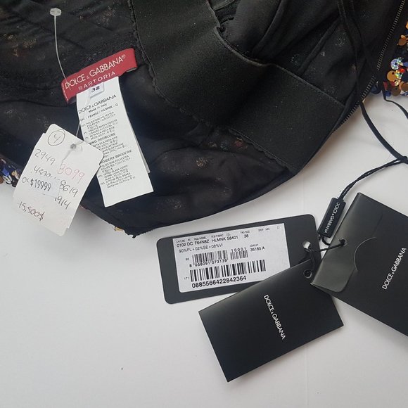 Rare DOLCE&GABBANA Women's Sequin Dress Gown - Picture 8 of 8